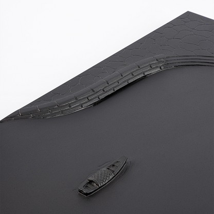 Chinese Tea Tray Black Stone Tea Table Boat Shape Design Water Draining Embossed