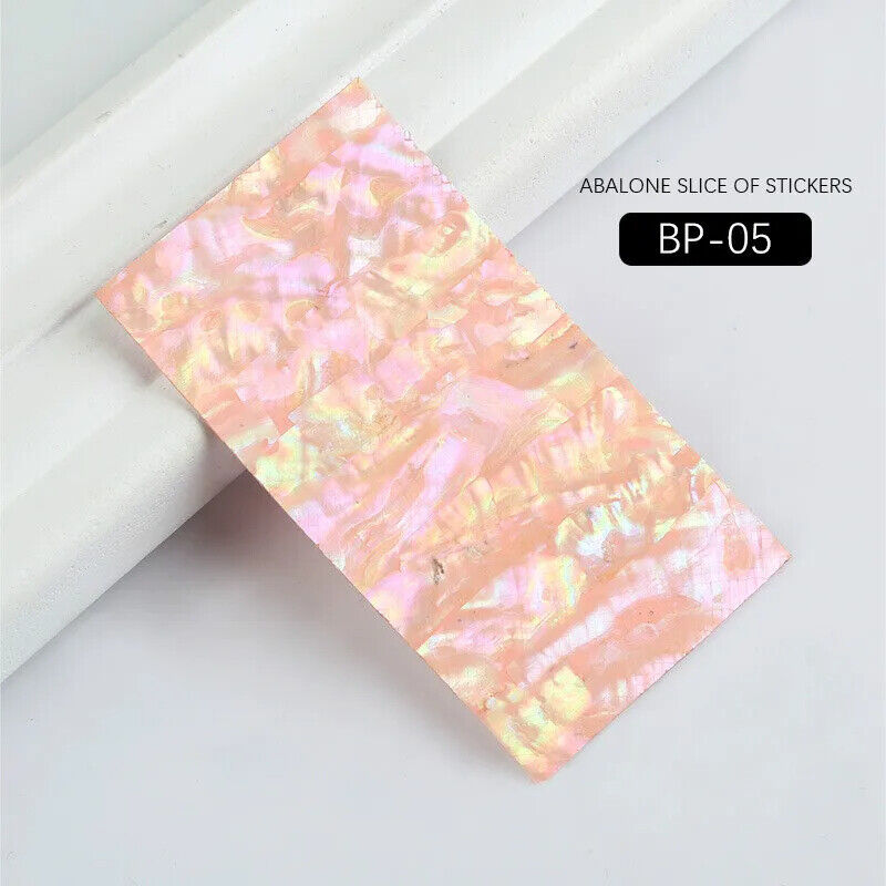 Nail Art Tool 3D Abalone Shell Slice Sticker Flakes Adhesive Decals DIY Manicure