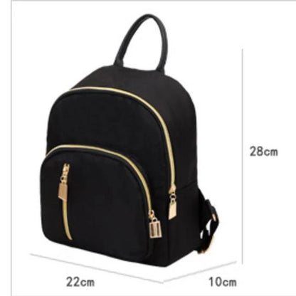 Waterproof Mini Backpack Women Purse Nylon Shoulder Rucksack Small Travel Bag