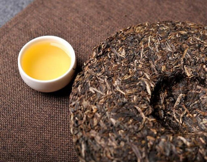 400g Zhu Yuan Yu Run Pu-erh Tea Cake HAIWAN Ecology Cha Puer Brand Old Comrade