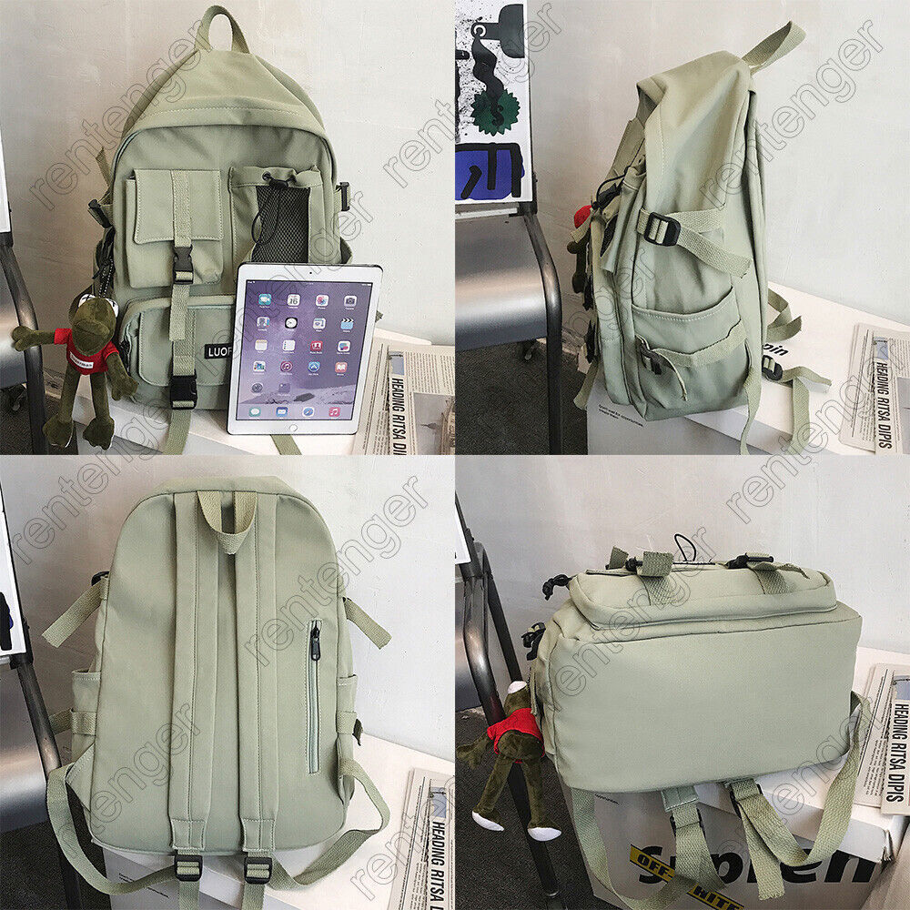 Women Nylon Backpack Travel Student School Bag Men Laptop Backpack Male Bags
