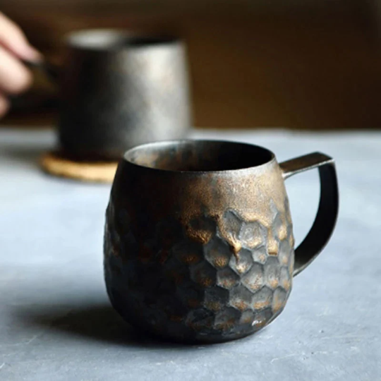 Bronze Ceramic Coffee Tea Mugs Cup Pottery Tea Cup