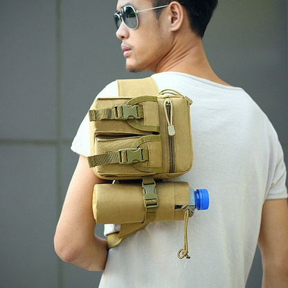 Military Utility Tactical Waist Bag Camping Hiking Climb Belt Bag Bottle Pouch