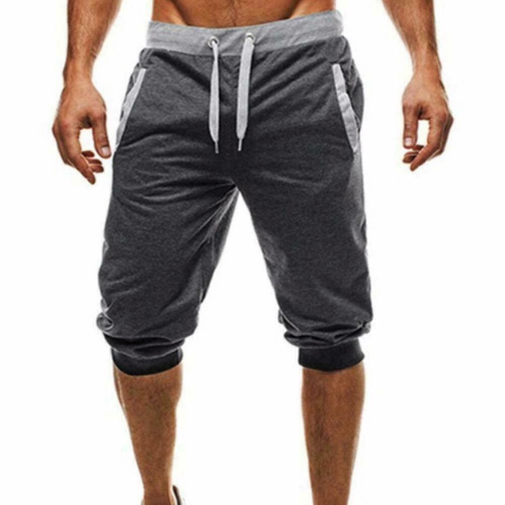 Mens Shorts Baggy Jogger Short Slacks Soft Cotton Trousers Shorts Men's Pants