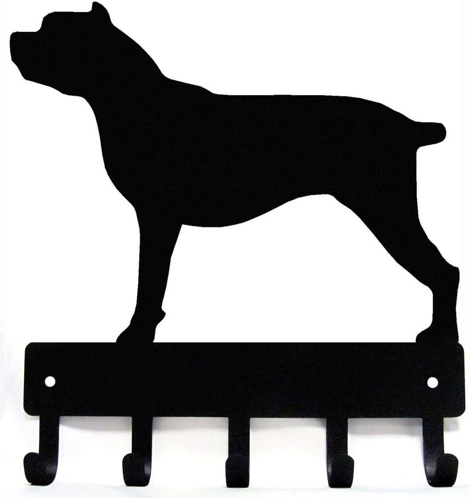 Cane Corso Dog Key Rack & Leash Hanger - 9 inch Wide Metal Wall Art