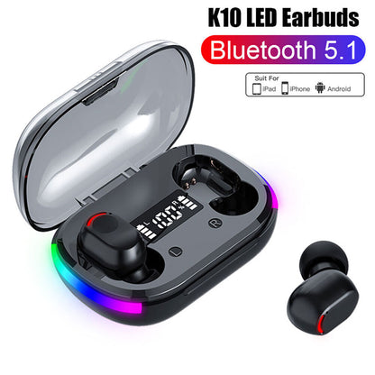 True Wireless Earbuds Bluetooth 5.3 Earphones Waterproof Headphones Sport Earbud