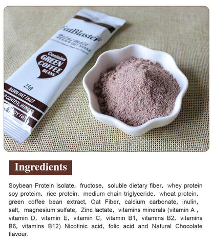 Weight Loss Fat Blaster Chocolate Diet Shake Meal Herbal Slimming 25g*10bags