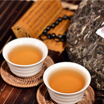 357g Health Care Cha Tea Cake Top-Grade Bohai Pu-erh Tea Ancient Tree Green Tea