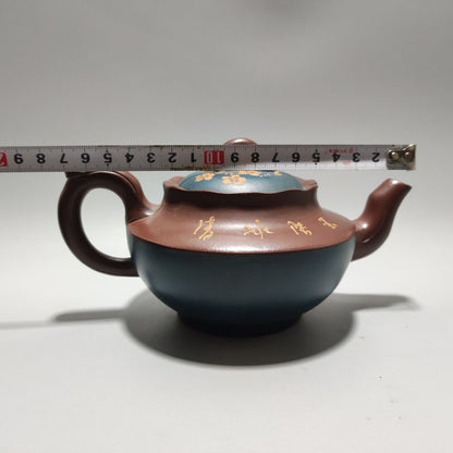 Vintage China Yixing Purple Clay Teapot Zisha Ceremony Fine Plum Blossom Teaware