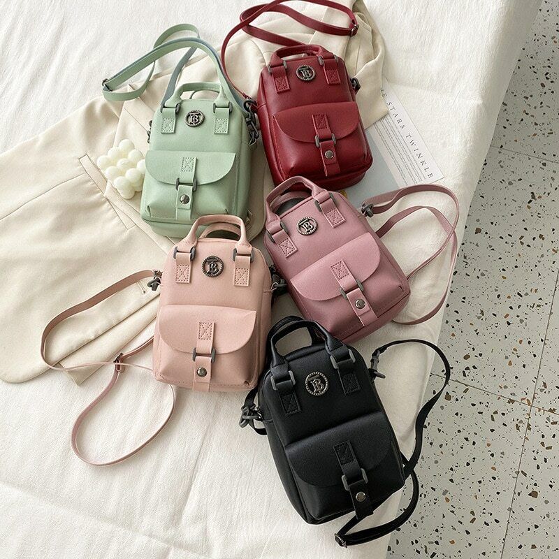 Portable Double-layer Messenger Square Bag Mini Mobile Phone Bag Cute Side Bag