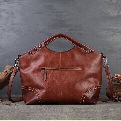 Designer Women's Genuine Leather Handbag Crossbody Shoulder Bags Vintage Tote