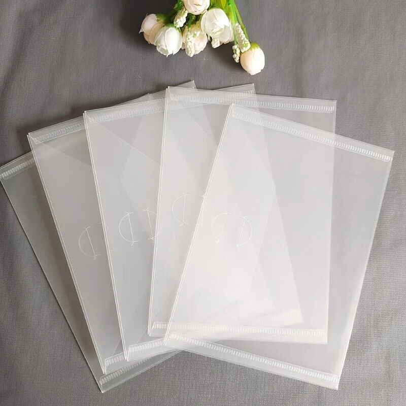 Plastic Folder Bag 5Pcs Storage Cutting Dies Clear Stamps Card Embossing Holders