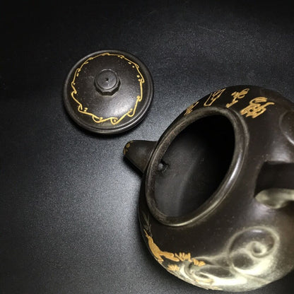 vintage chinese yixing purple clay teapot zisha ceremony teaware collection rare