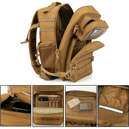 25L Military Tactical Backpacks Men Army Daypack Bag Gym Rucksack Holders