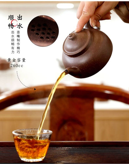 260cc chinese Yixing Handmade Zisha teapot Purple clay XiLe Hu Gongfu Tea Pot