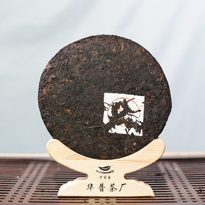 357g Puerh Ripe Tea Cake Yiwu Fermented Tightly Pressed Ripe Tea Cake 12.59oz