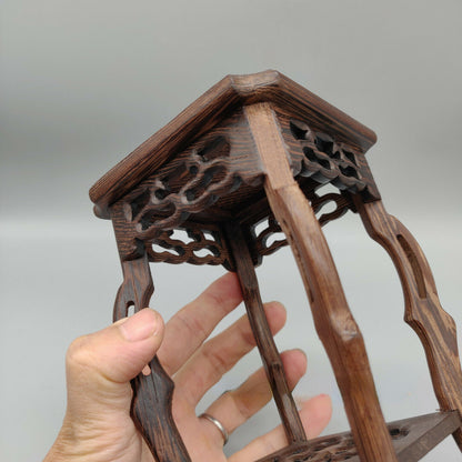 5.75'' New Wooden Practical Decor Small Square Semi Cascade Bonsai Display Base