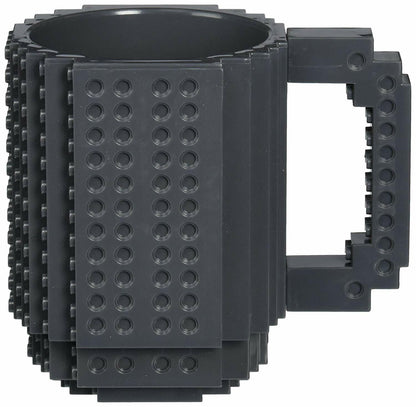 Creative Build-on Brick Drinking Mug - BPA-free Plastic Cup, Holds 12 Ounces