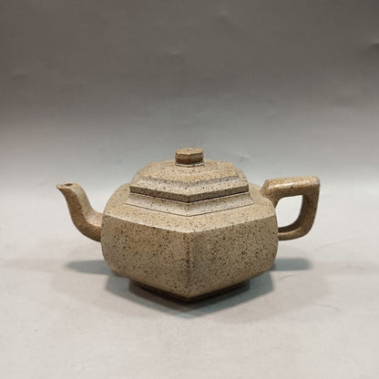Chinese Yixing Zisha Clay Teapot Handmade Square kettle Li Qinxian 200ml