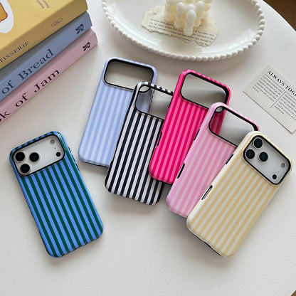 Compatible with Iphone 17 Pro Max Case, Cute Fashion Aesthetic Striped Phone Cas