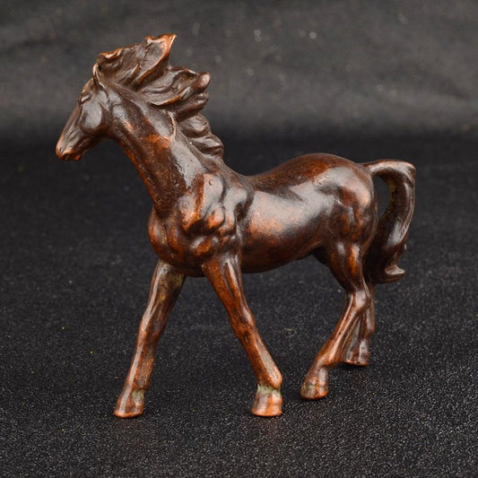 Collection copper Galloping Horse Statue figure Art Home decor good stand