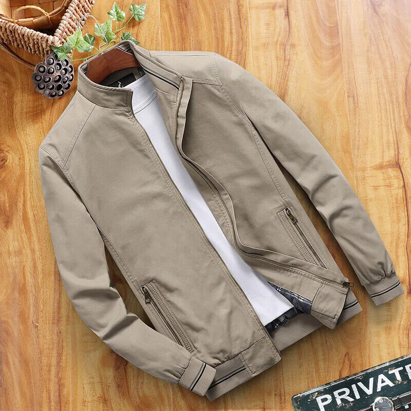 Spring Autumn Men's Bomber Jacket Men's Outerwear WindbreakerJacket Men's Jacket