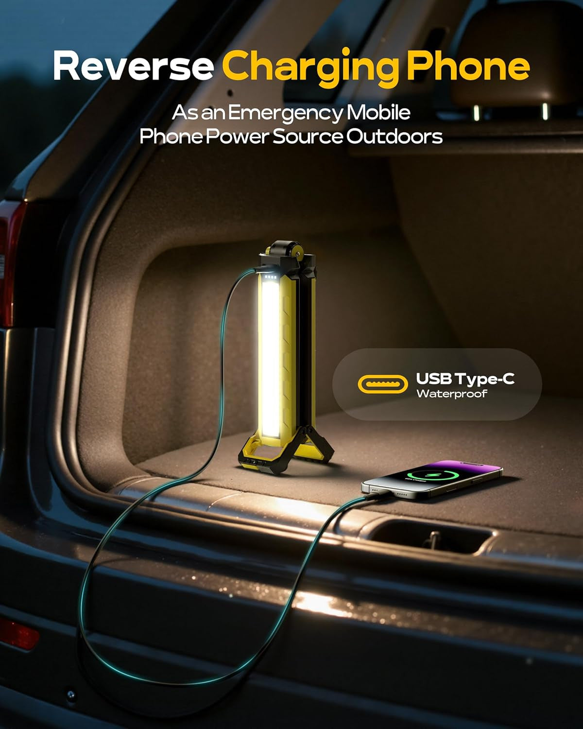 Mechanics Work Light, under Hood Working Light Bar with Magnetic, 5600AH 3600LM