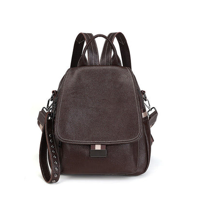 Ladies Leather Backpack Purse Anti-Theft Rucksack Travel Bag Satchel