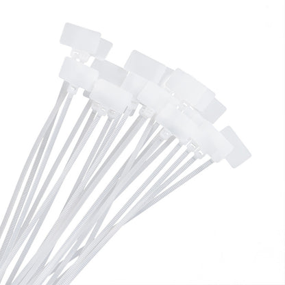 New 100Pcs Zip Ties Write on Ethernet RJ45 RJ12 Wire Power Cable Label Mark Tags