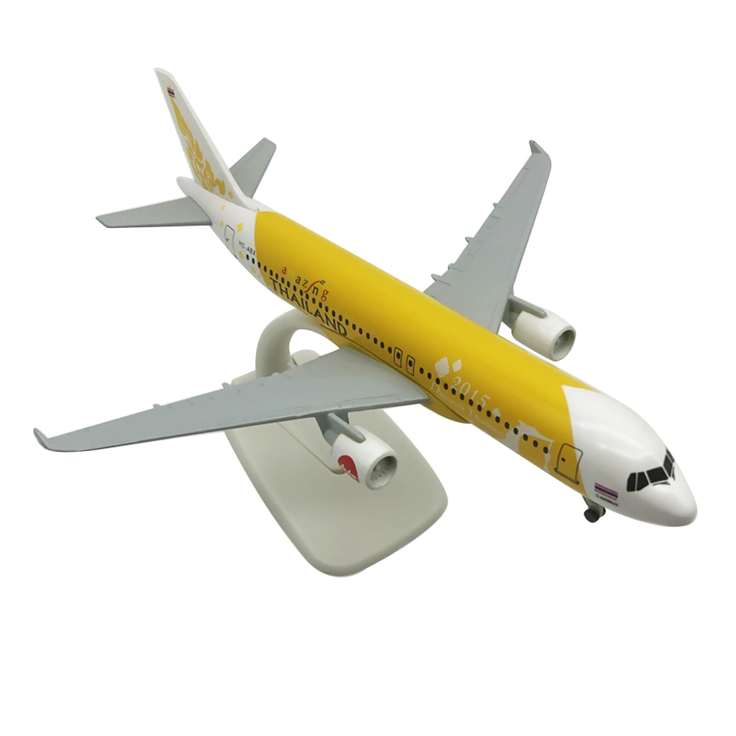 Alloy + ABS Airplane Model 1:400 20CM Thailand A320 Diecast Plane Brand New E