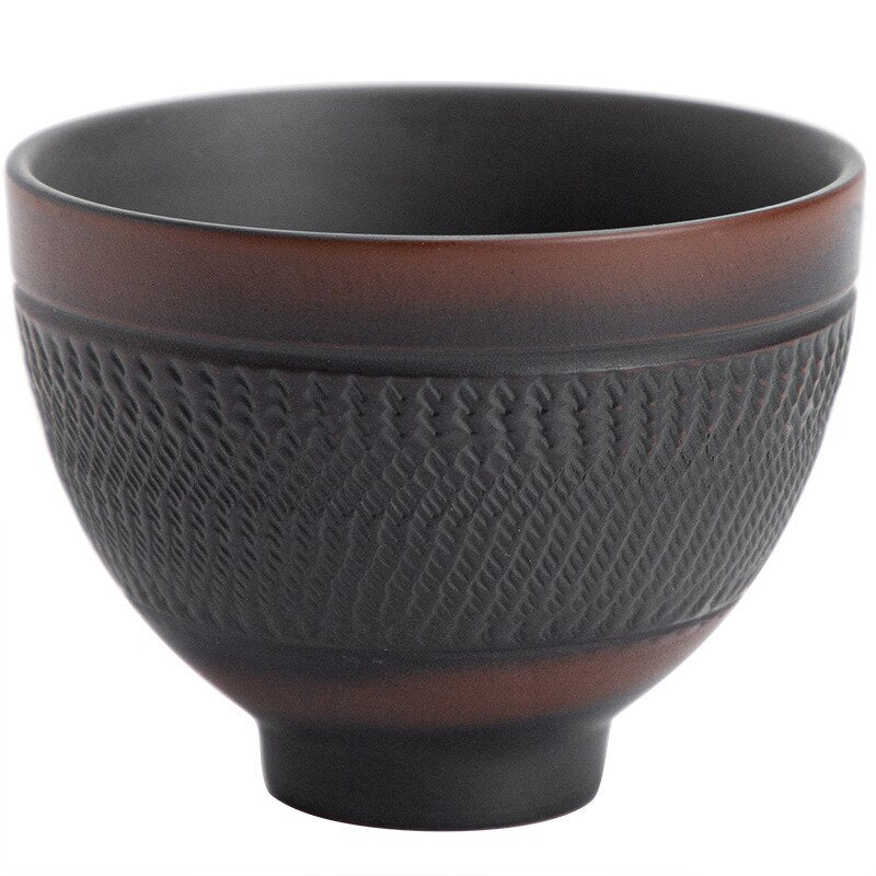 Purple Pottery Teacup Handmade Blind Dagger Scrub Large Master Cup Ceramic