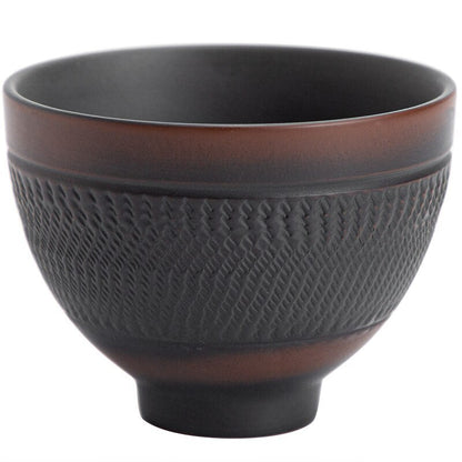 Purple Pottery Teacup Handmade Blind Dagger Scrub Large Master Cup Ceramic