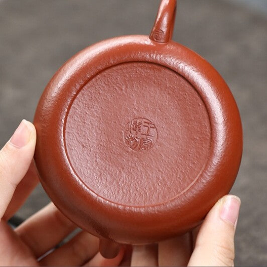 True Yixing Zisha Zhu Clay Tea Pot Marked 150ml Handmade Master Pot Original Ore