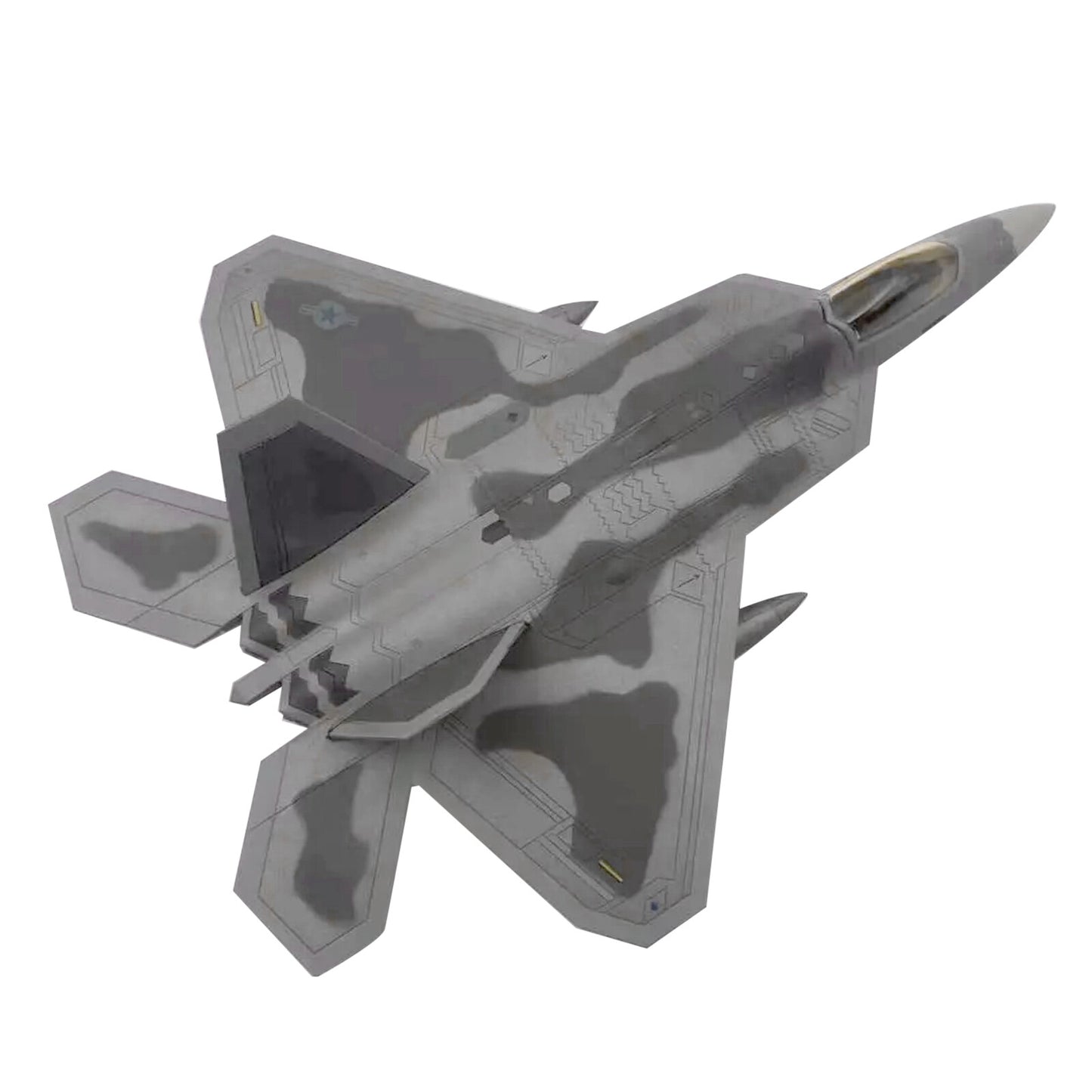 1/72 F-22 Fighter Bomber Aircraft Diecast Army Fighting Jet Airplanes Model