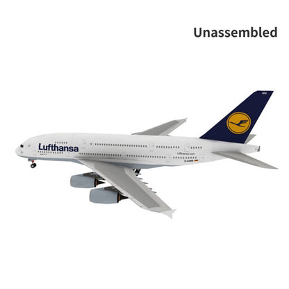 1:100 A380 German Lufthansa Airliner Plane Model Set Aviation Paper Unassembled