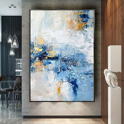 Abstract Ocean Sea Landscape Indoor Hand-Painted Oil Painting Living Room