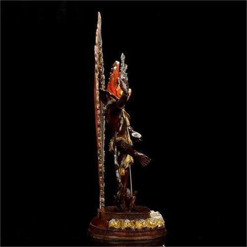 38cm Copper Simhavaktra Dakini Statue Tibetan Buddhism Simhamukha