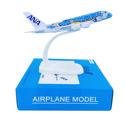 1/500 Scale Aircraft ANA sea turtle painting A380 Alloy Plane Model Display Gift