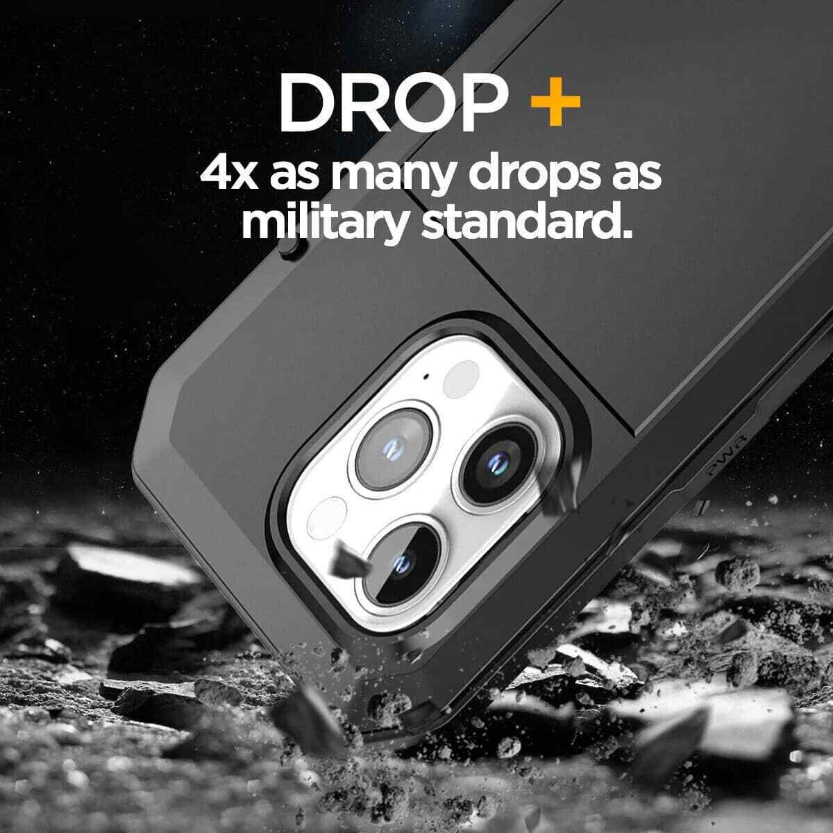Heavy Duty Protection Armor Metal Case for iPhone 17 16 15 14 13 12 11 Pro Max