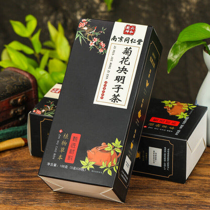 南京同仁堂Lukwoo Dry Chrysanthemum & Cassia Tea 12 Flavors Ingredients Triangle Bag