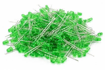 Flashing LED / Blinking LED - Green - 3mm - 100 Pack
