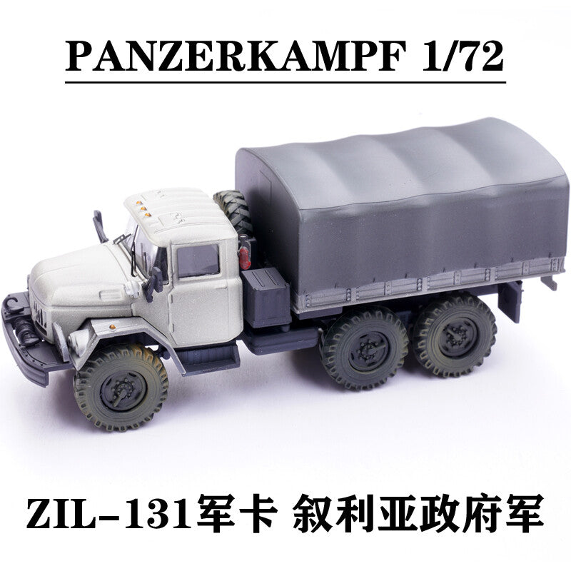 PANZERKAMPF 1/72 Russian ZIL-131 Military Truck Model Syrian Army Blue