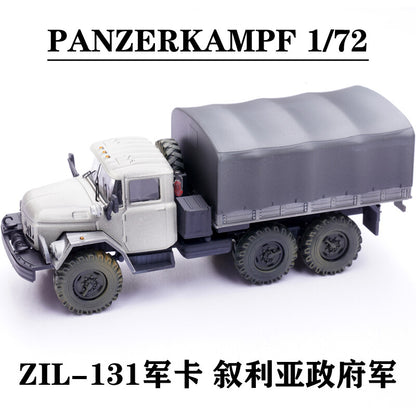 PANZERKAMPF 1/72 Russian ZIL-131 Military Truck Model Syrian Army Blue