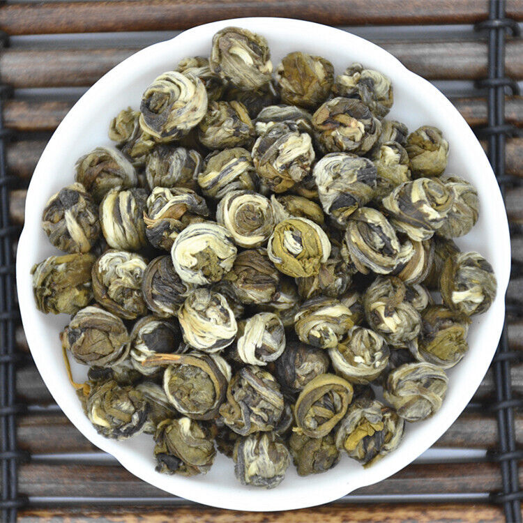 Premium Jasmine Dragon Pearl Loose Leaf Chinese Green Tea Hand Rolled Balls