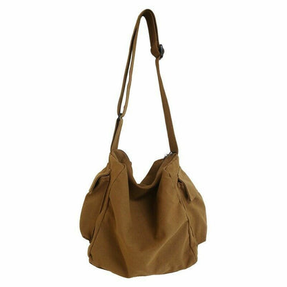 Portable Large Capacity Packages Solid Black Nylon Shoulder Bags Travle Bags
