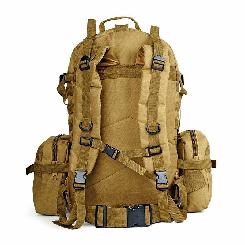Tactical Backpack 50L Waterproof Bag Hiking Rucksack Outdoor Camping Equipment