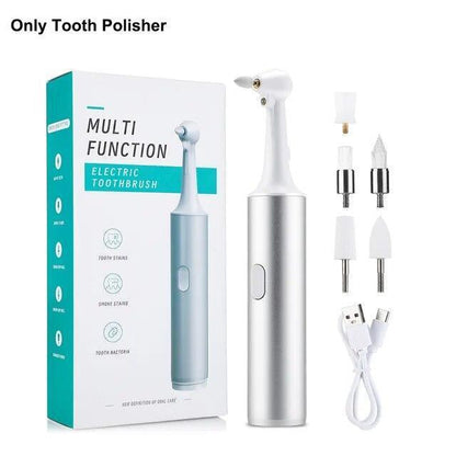 Oral Electric Teeth Polisher Dental Tartar Remover Plaque Stains Cleaning Multif