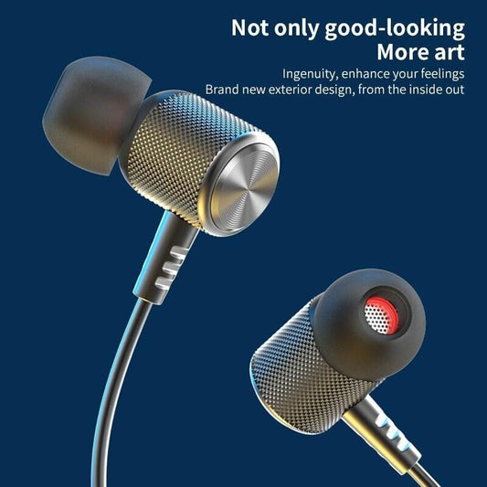 Wireless Bluetooth 5.2 Neckband Headphones Mic Headset Stereo Earbuds Earphone
