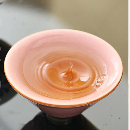 100ml Chinese Tea Cup Crackle Glaze Porcelain Cup Ruyao Craft Kungfu Tea Cup New