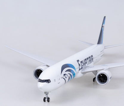 47CM 1:157 EGYPTAIR BOEING 777-300ER Plane Landing Gears Resin Aircraft Model